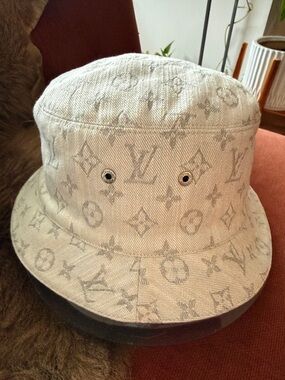 Louis Vuitton Neutral Monogram Canvas Bucket Hat for man or woman